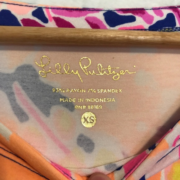 Lilly Pulitzer womens pink Sophie mini Dress in Catch and Release Print size XS - Picture 4 of 9